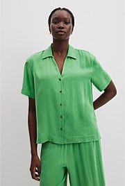 Short Sleeve Cupro Shirt