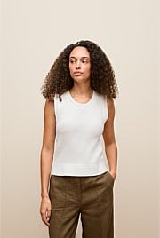 Cotton Texture Knit Tank