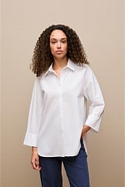 Poplin Boxy Monogram Shirt