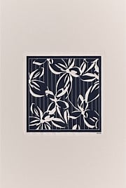 Floral Stripe Silk Twill Neckerchief