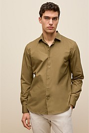 Tailored Fit Cotton Poplin Shirt