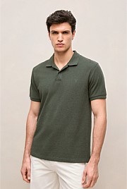 Pique Marle Monogram Polo