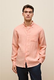 Regular Fit Linen End On End Shirt