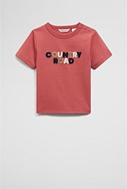 Organically Grown Cotton Boucle Logo T-Shirt