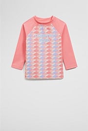 Geometric Print Rash Vest
