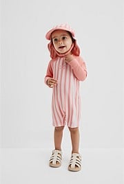 Stripe Logo Swimsuit
