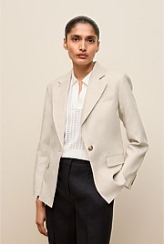 Linen Tailored Blazer