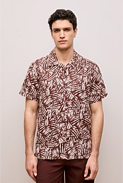 Etch Linen Camp Shirt