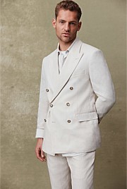 Linen Double Breasted Jacket