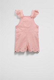 Organically Grown Denim Broderie Overall