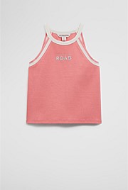Cotton Logo Halter Tank
