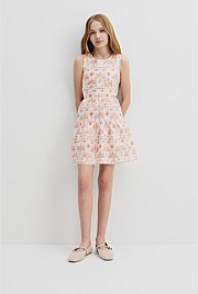 Sunset Print Mini Dress