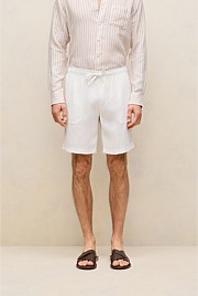 Linen Patch Pocket Drawcord Short