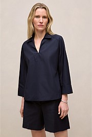 Fine Poplin Popover Shirt