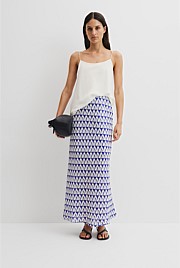 Print Bias Skirt