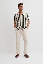 Organically Grown Cotton Stripe Knit Shirt