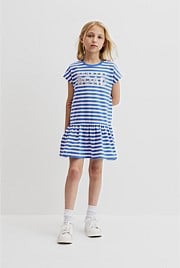 Drop Waist Logo T-Shirt Dress