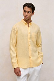 Regular Fit Linen Classic Long Sleeve Shirt