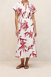 Wild Iris Linen Bias Skirt