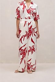 Wild Iris Satin Relaxed Pant