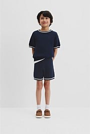Textured Knit Short