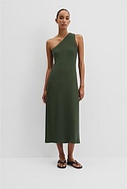 One Shoulder Rib Dress