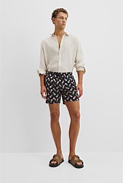 Pineapple Print Swim Straight