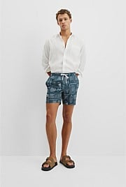 Icon Print Swim Straight