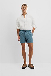 Recycled Polyester Blend Contrast Swim Short