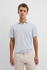 Australian Cotton Textured Stripe Trophy Polo