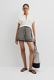 Print Cupro Short