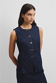 Denim Sleeveless Top