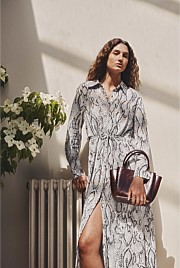 Print Shirt Dress