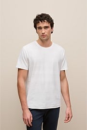 Cotton Jacquard Stripe T-shirt