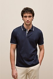 Mercerised Cotton Tipped Polo