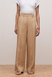 Linen Pintucked Pant