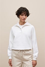 Button Neck Sweat