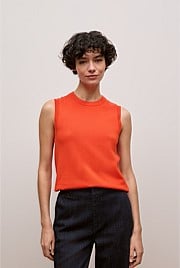 Cotton Silk Knit Tank