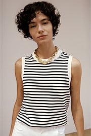Cotton Silk Knit Tank