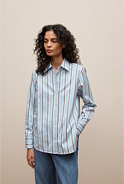 Jacquard Stripe Long Sleeve Shirt