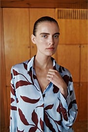 Karra Satin Popover Blouse