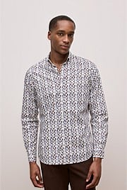 Regular Fit Reed Poplin Long Sleeve Shirt