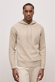 Wool Drawstring Hoodie