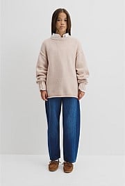 Teen Exposed Seam Knit