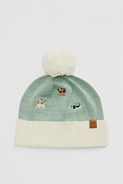 Dog Embroidered Beanie