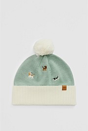 Dog Embroidered Beanie