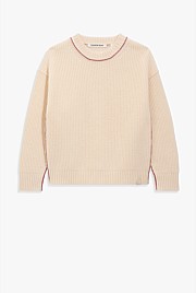 Contrast Knit Pullover