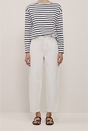 Australian Cotton Blend Tapered Leg Jean