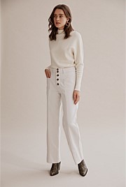 Button Front Pant