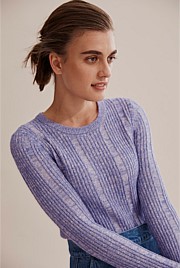 Speckle Rib Knit
